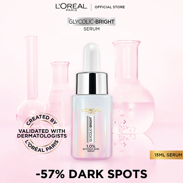 Loreal Paris Glycolic Bright Instant Glowing Face Serum – 30ml