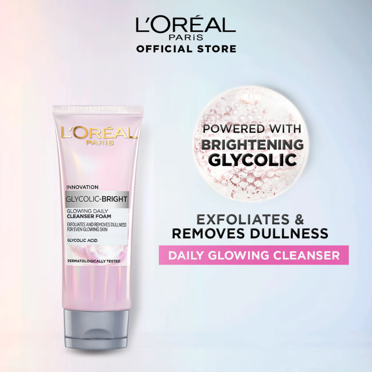 L\'Oreal Paris Glycolic Bright Glowing Daily Face Wash 100ml