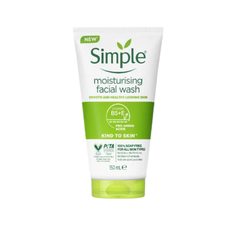 Simple moisturising facial wash 150ml