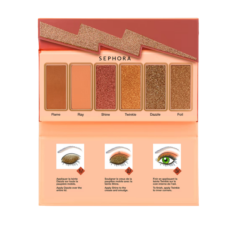 SEPHORA COLLECTION Flash Sequins Eyeshadow Palette 01 Peach Gold