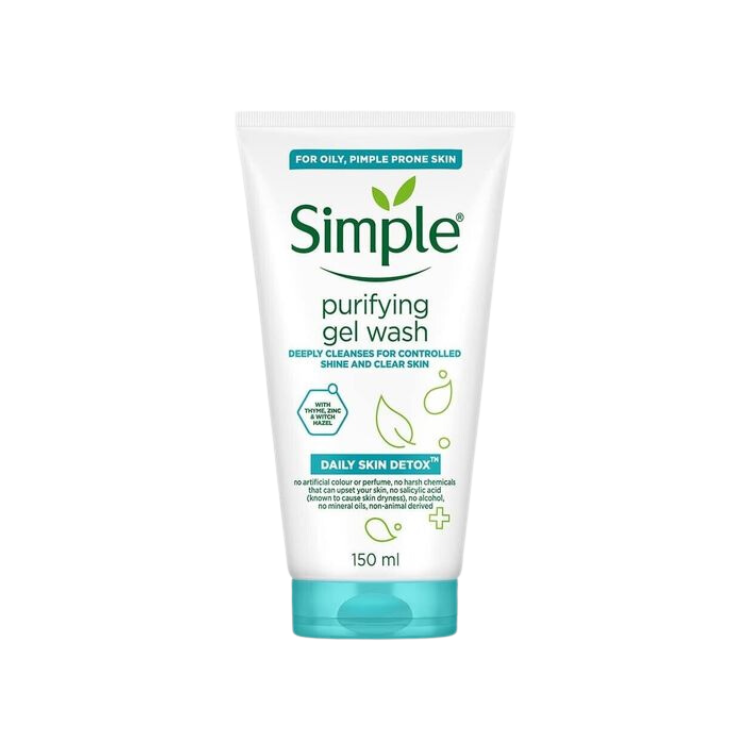 Simple - Daily Skin Detox Purifying gel Wash 150ml