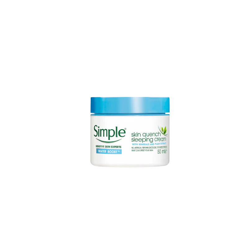 Simple Water Boost Skin Quench Sleeping Cream 50ml