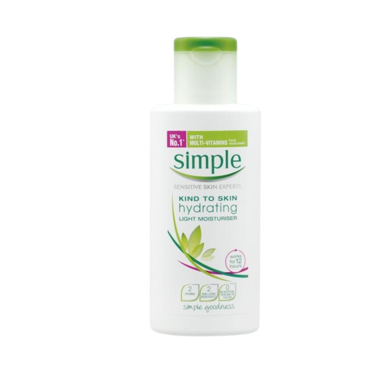 Simple hydrating light moisturiser Kind to skin 50ml