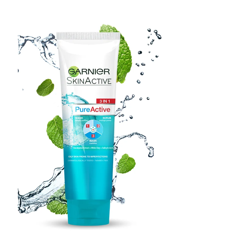 Garnier Fast Clear Facewash For Acne Prone Skin 50ml