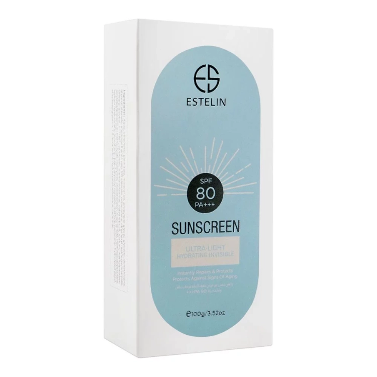Estelin Ultra Light Hydrating Invisible Sunscreen SPF 80+ 100g