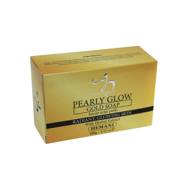 Hemani Pearly Glow Gold Soap