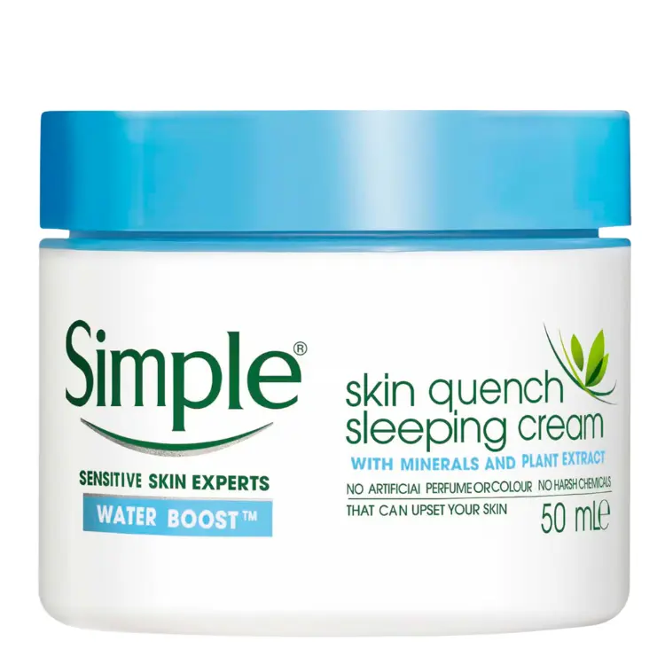Simple Water Boost Skin Quench Sleeping Cream 50ml