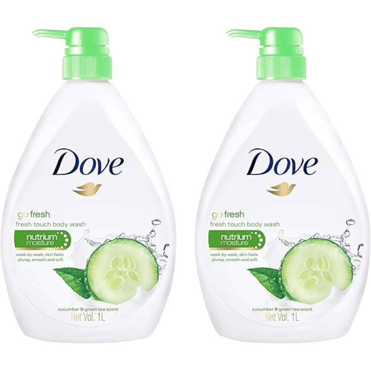 Dove Go Fresh Cucumber & Green Tea Body Wash Pump, 550ml