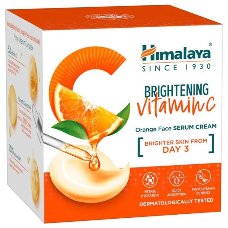 Himalaya Brightening Vitamin C Orange Serum Cream, 50g