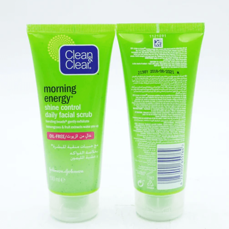 Clean & Clear Morning Energy Shine Control Daily Facial Scrub