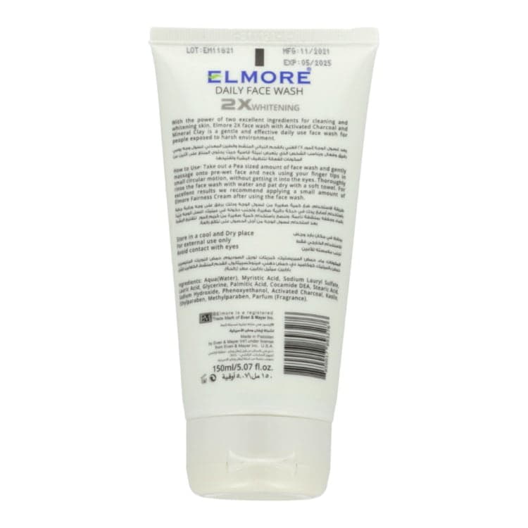 Elmore Charcoal + Clay Face Wash 150ml