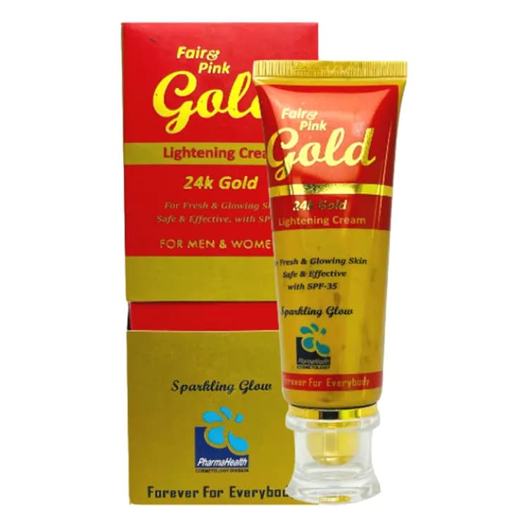 Fair & Pink Gold Cream ( Improves blood circulation, and stops early aging, wrinkles and tanning )