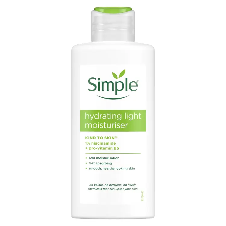 Simple hydrating light moisturiser Kind to skin 50ml
