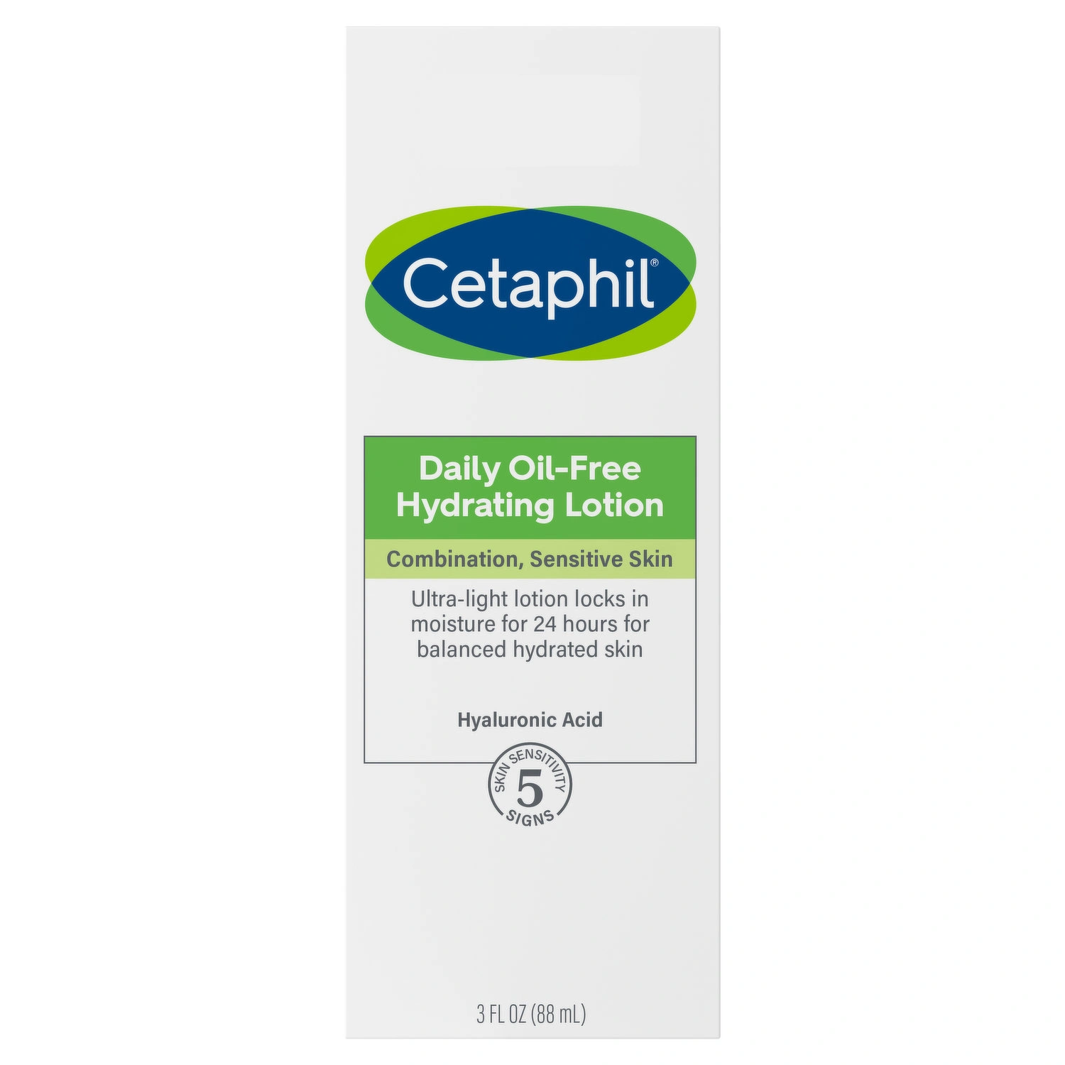 Cetaphil DAILY OIL-FREE HYDRATING LOTION 88ml for combination sensitive skin