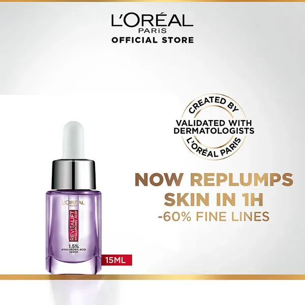 LOreal Paris Revitalift 1.5% Hyaluronic Acid Face Serum 15 ML