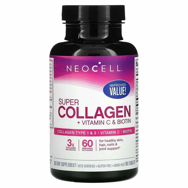 NeoCell Super Collagen With Vitamin C and Biotin - 180 tabs