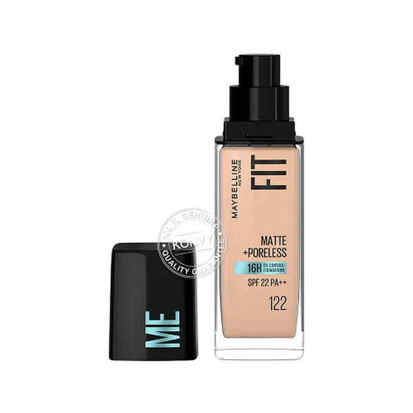 Maybelline Fit Me Matte matte +porles(122) Crymbeg SPF22 PA + Foundtion 30ml