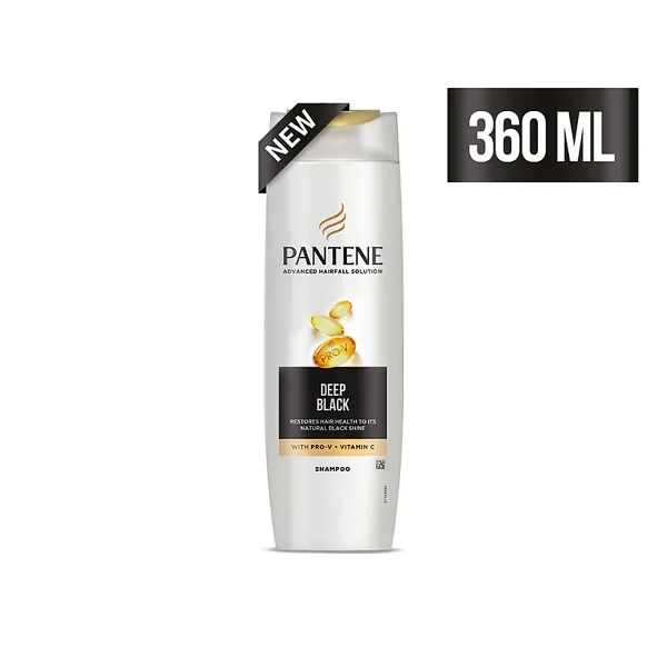 Pantene Deep Black Shampoo – 360 ml