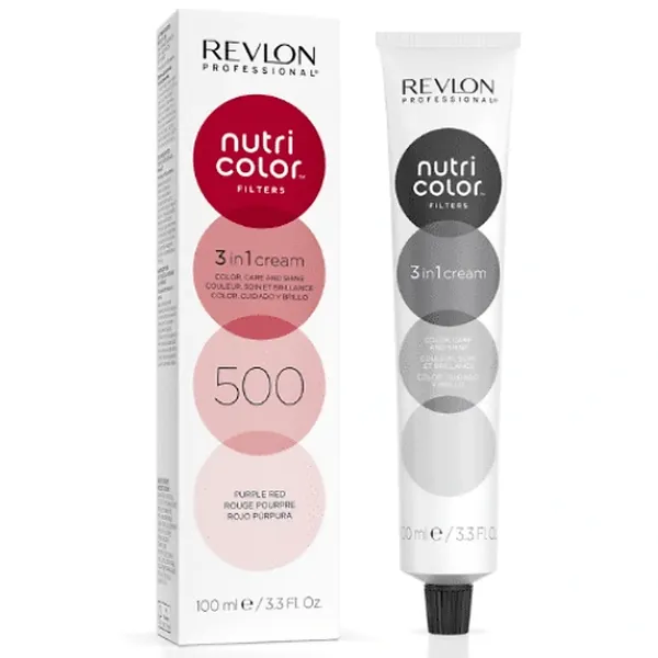 Revlon - Nutri Color Filters 3-In-1 Hair Color - Purple Red 500 - 100ml