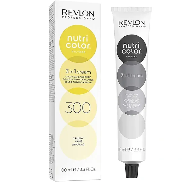 Revlon - Nutri Color Filters 3-In-1 Hair Color - Yellow 300 - 100ml