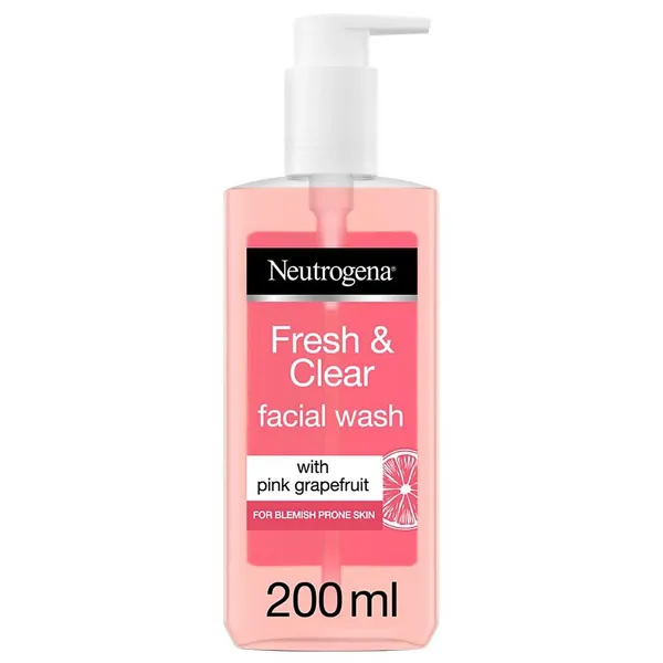 Neutrogena Fresh & Clear Facial Wash (Pink Grapefruit, 200 ml)