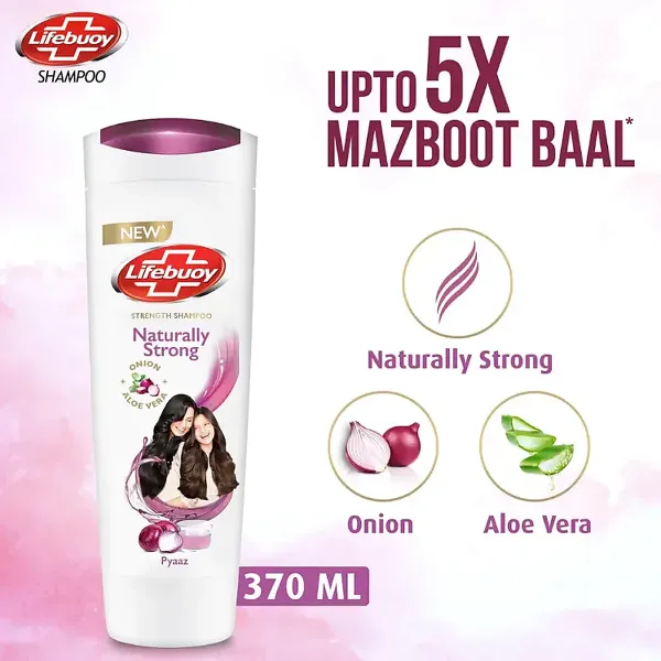 Lifebuoy Naturally Strong Onion & Aloe Vera Shampoo 370ml