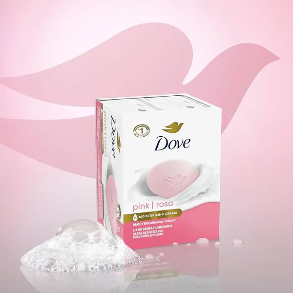 Dove Pink Moisturising Cream Bar, For Smooth/Soft Skin, 90g