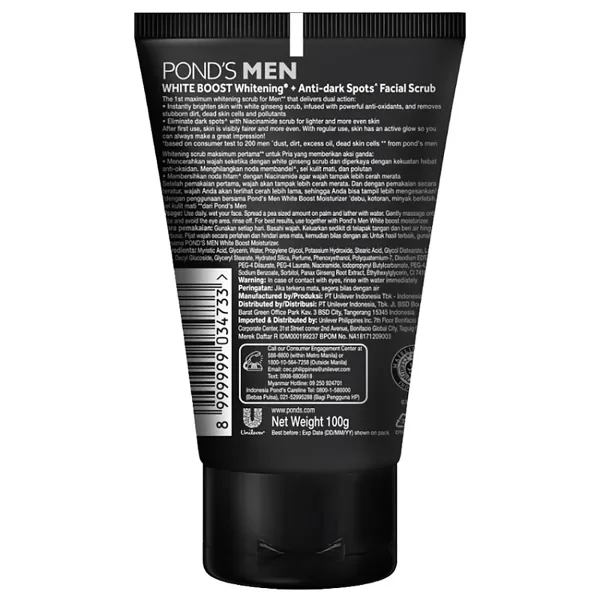 Pond’s Men Bright Boost Face Wash – 100ml