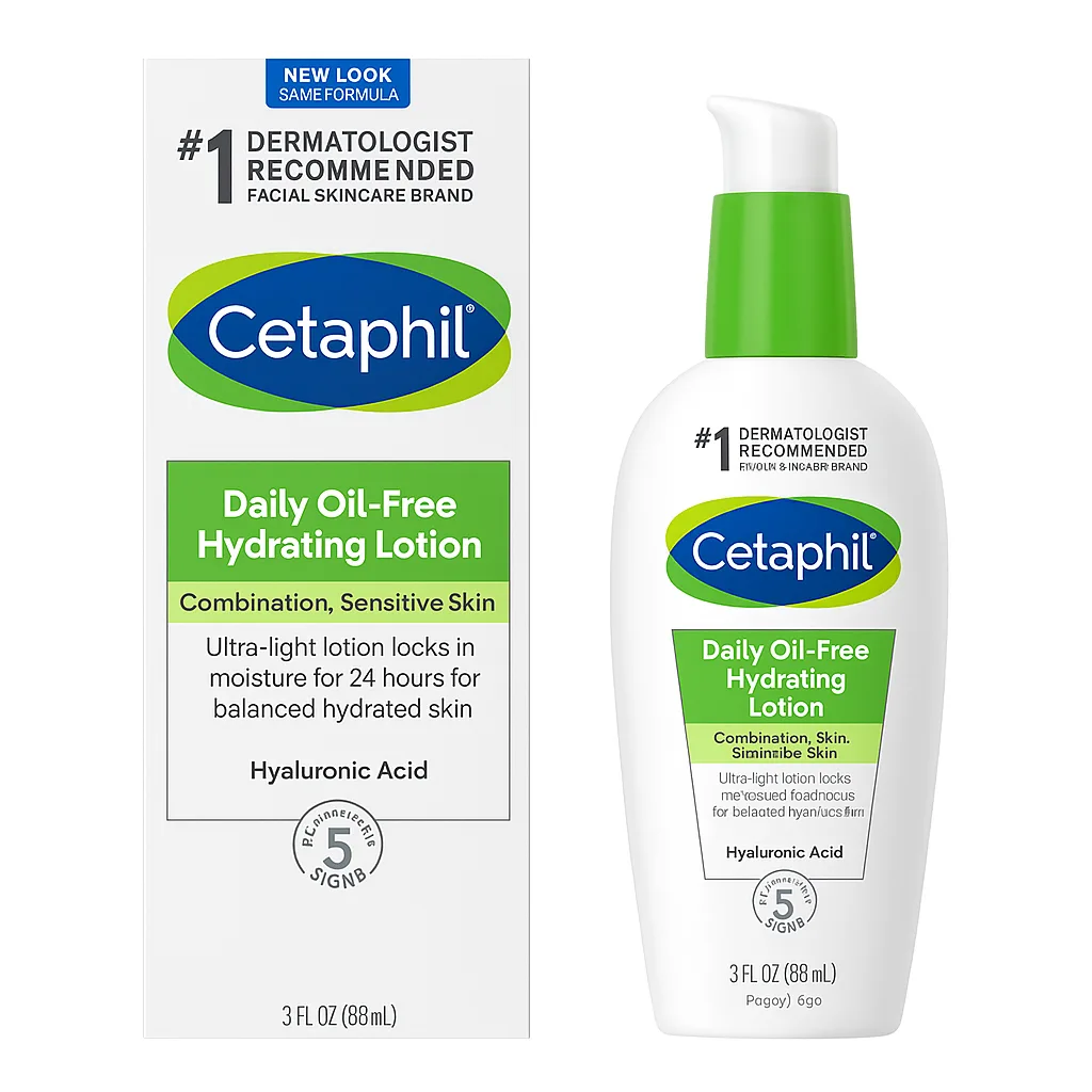 Cetaphil DAILY OIL-FREE HYDRATING LOTION 88ml for combination sensitive skin