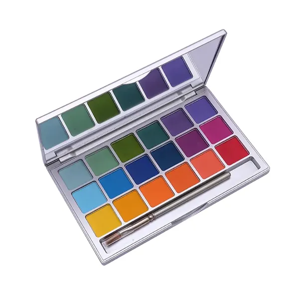 Kryolan - Variety Eyeshadow Palette - 18 Colors V2 Bright