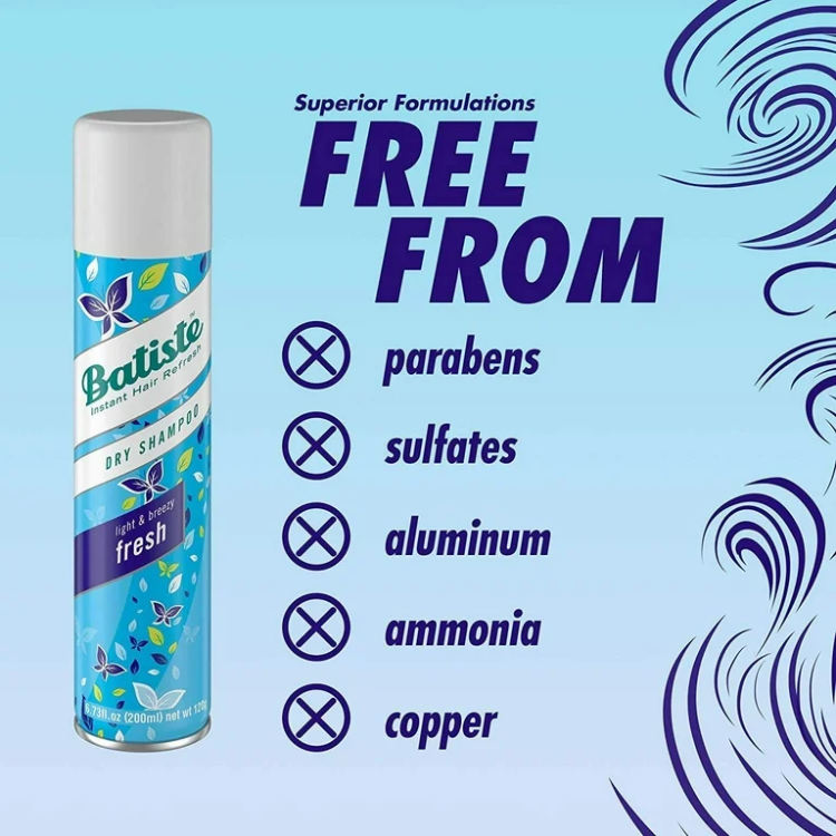 Batiste Fresh Dry Shampoo - 200ml