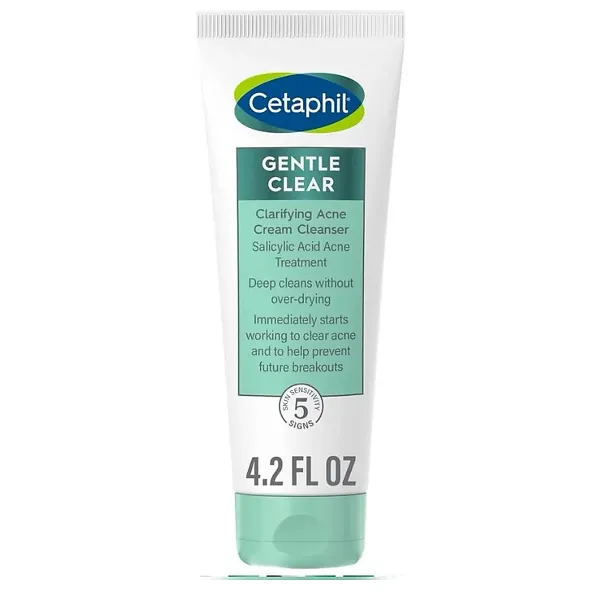 CETAPHIL GENTLE CLEAR CLARIFYING ACNE CREAM CLEANSER 124ml (Expiry 06/24)