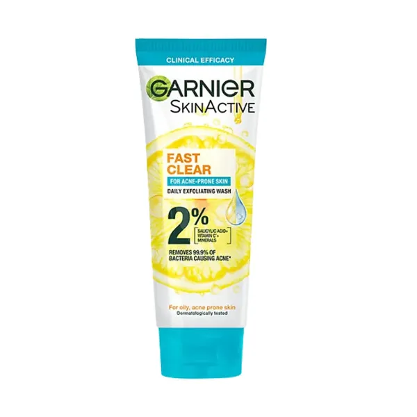 Garnier Fast Clear Facewash For Acne Prone Skin 50ml