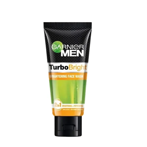 Garnier Men Turbo Bright Face Wash 100 ml - For Brighter Skin