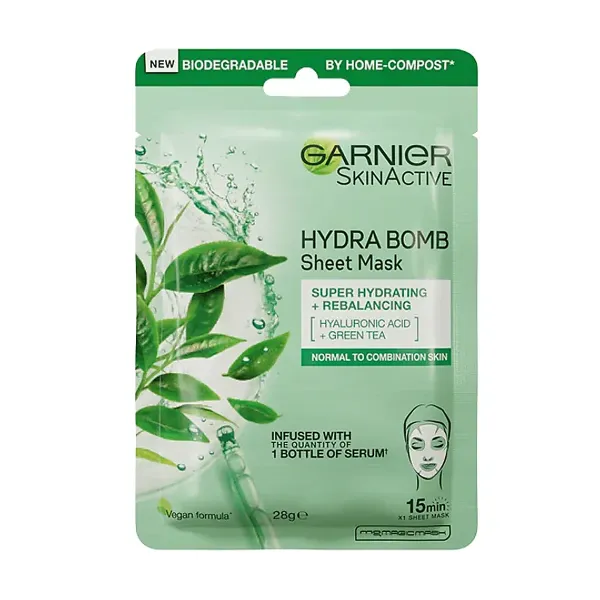 Garnier Skin Active Hydra Bomb Tissue Mask - Green tea + Hyaluronic Acid
