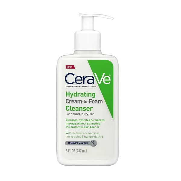 CeraVe Hydrating Cream To Foam Cleanser – 237ml