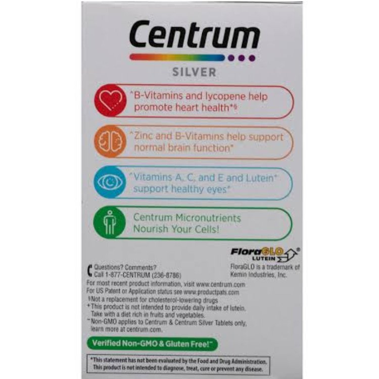 Centrum Silver Adults 50+ 125 Tablets Multivitamin/ Multimineral Supplement