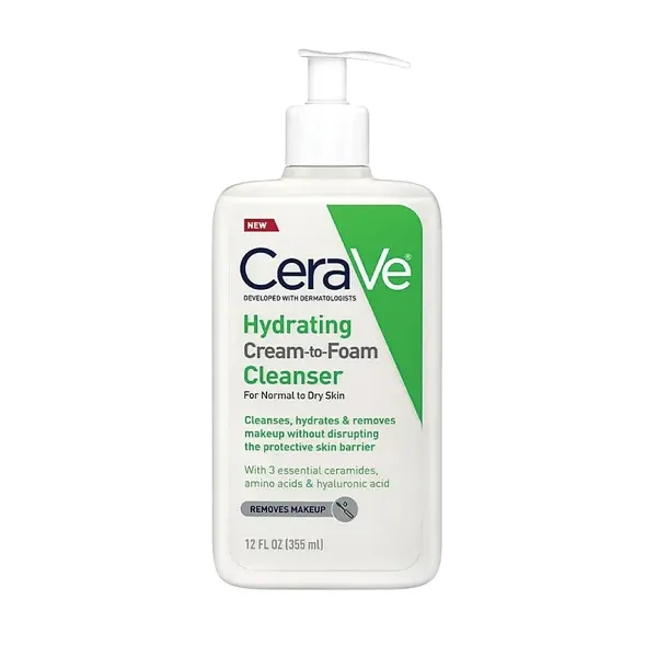 CeraVe Hydrating Cream To Foam Cleanser – 355ml