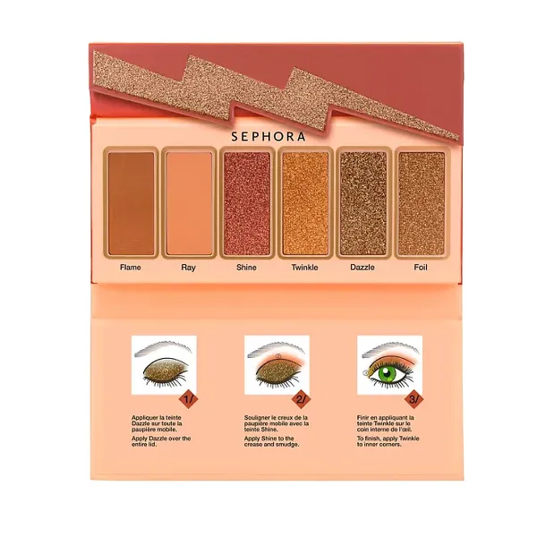 SEPHORA COLLECTION Flash Sequins Eyeshadow Palette 01 Peach Gold