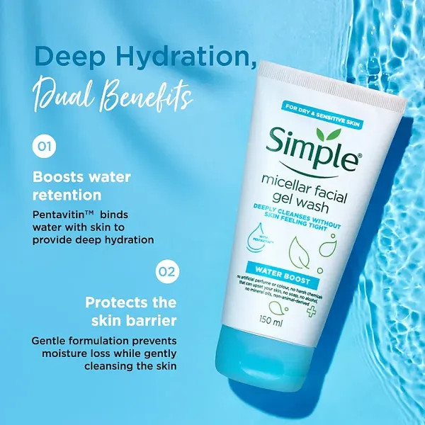 Simple Micellar Gel Facial Wash 150ml