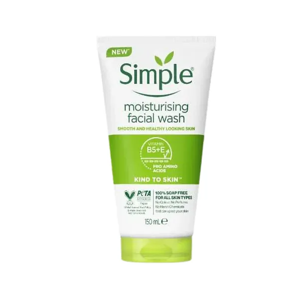 Simple moisturising facial wash 150ml