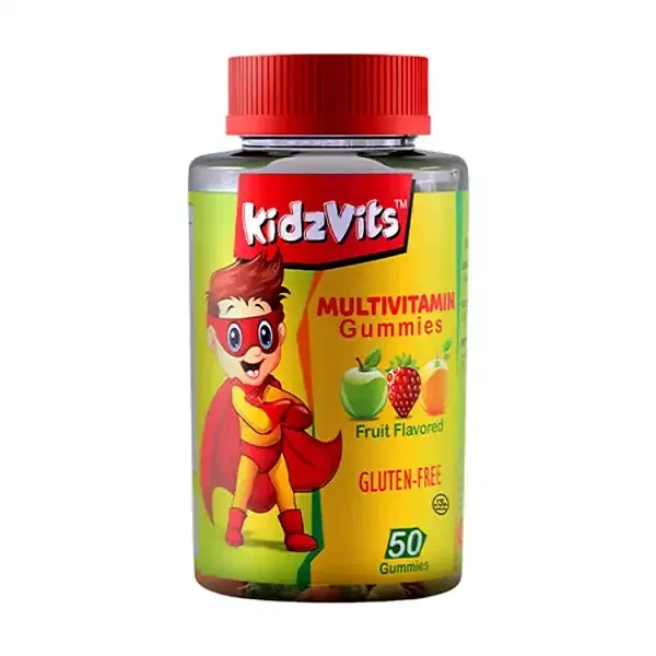 Kidzvits Multivitamin Gummies -- Fruit Flavored Vitamin Jellies -- 50 Gummies