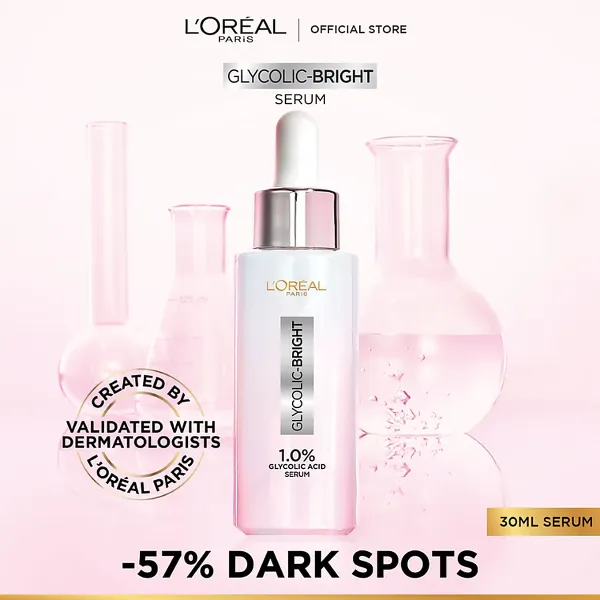 Loreal Paris Glycolic Bright Instant Glowing Face Serum – 30ml