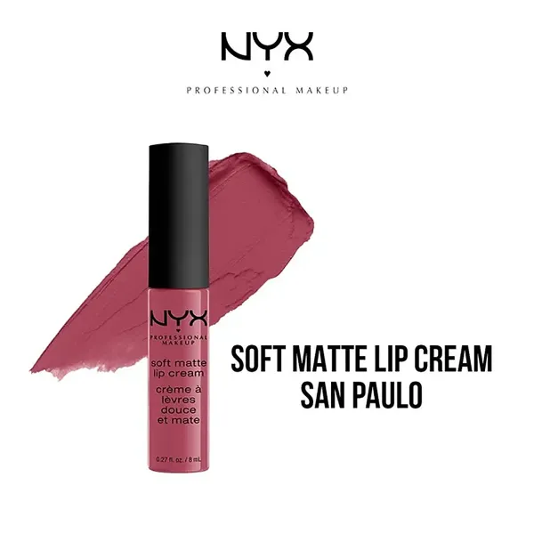 NYX Professional Makeup Soft Matte Lip Cream Liquid Lipstick 08 San Paulo