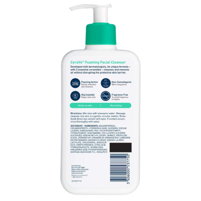 CeraVe Foaming Facial Cleanser – 473ml