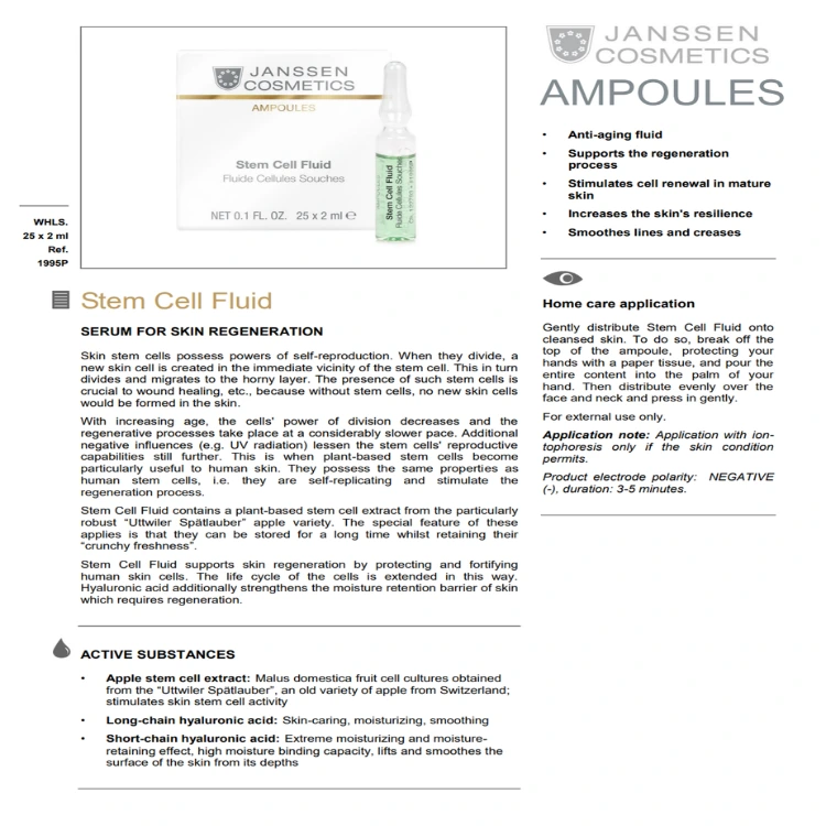 Janssen - Stem Cell Fluid 2ml