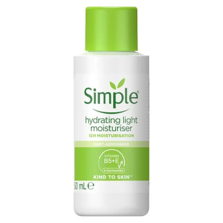 Simple hydrating light moisturiser Kind to skin 50ml