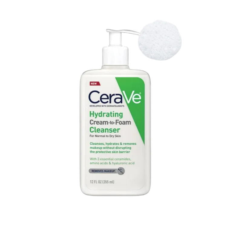 CeraVe Hydrating Cream To Foam Cleanser – 355ml