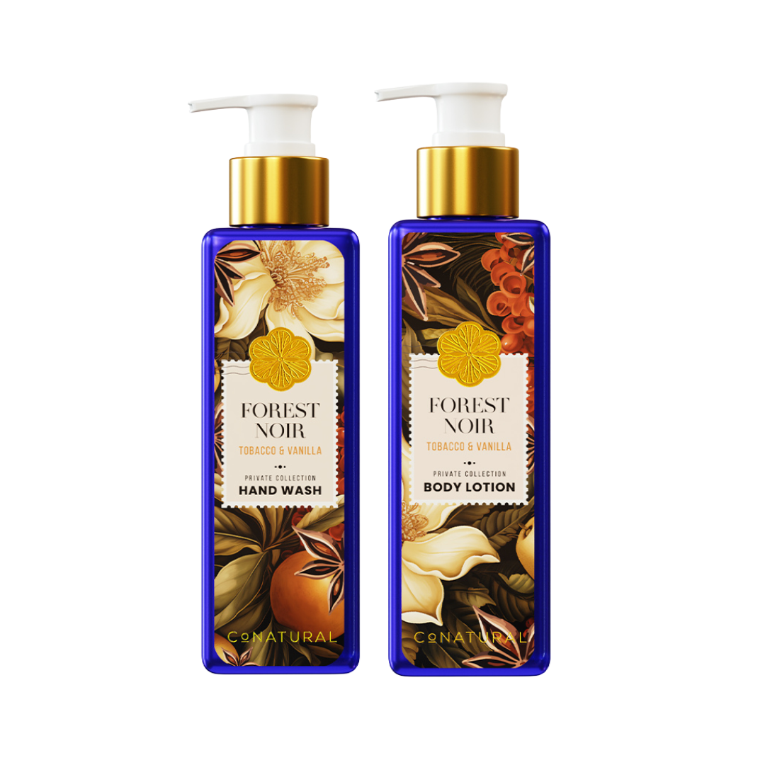 Conatural Forest Noir Hand Wash & Body Lotion Set