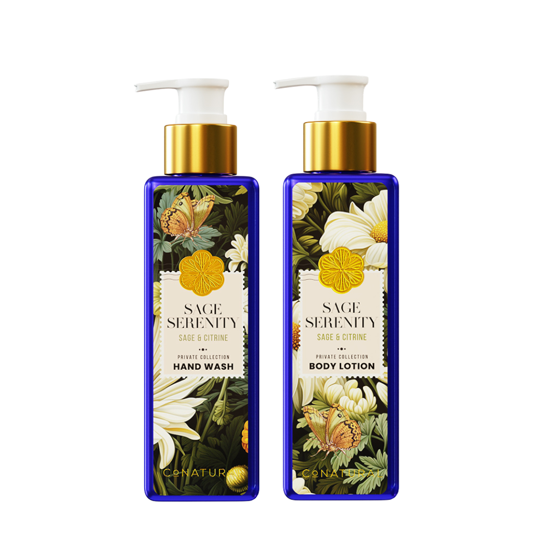 Conatural Sage Serenity Hand Wash & Body Lotion Set